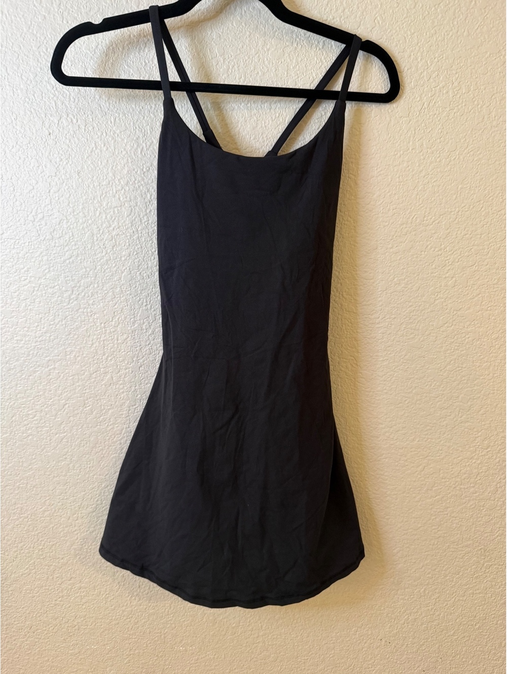 Halara XS Black SoftlyZero™ Plush Backless Active Dress-Easy Peezy Edition